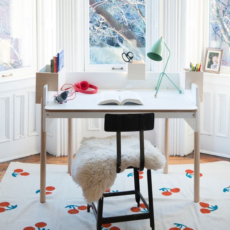 Oeuf NYC <br/> Schreibtisch Brooklyn <br/> Birke/Weiss,Schreibtische, Oeuf NYC - SNOWFLAKE kindermöbel concept store