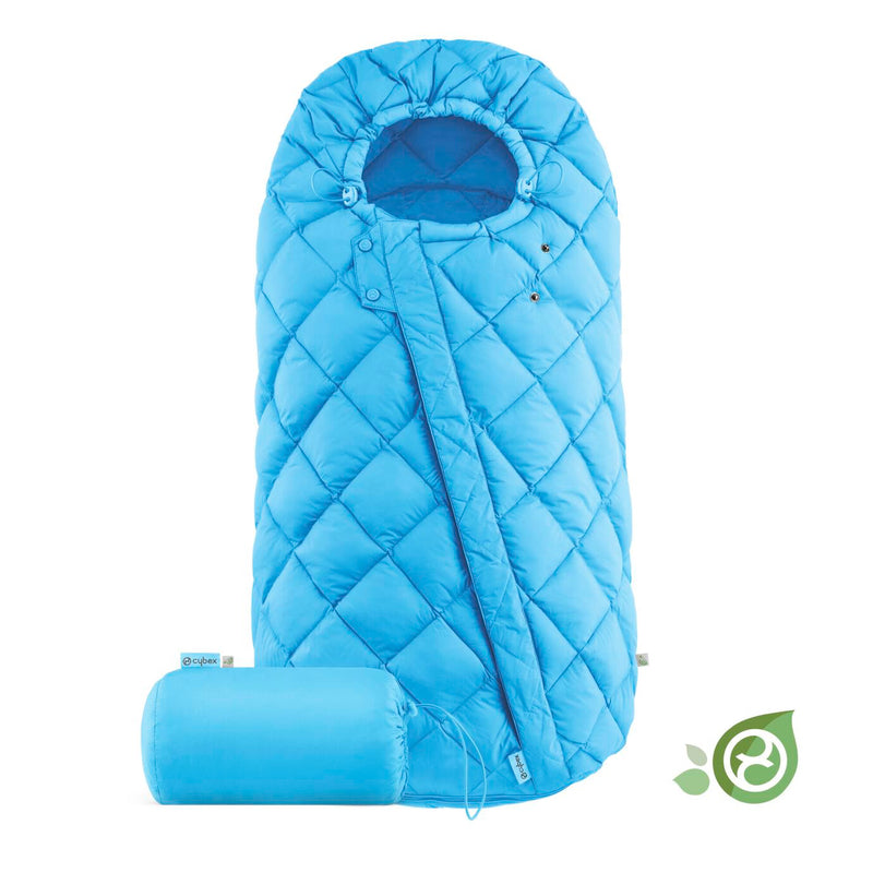 Fusssack für Kinderwagen in Blau von Cybex.