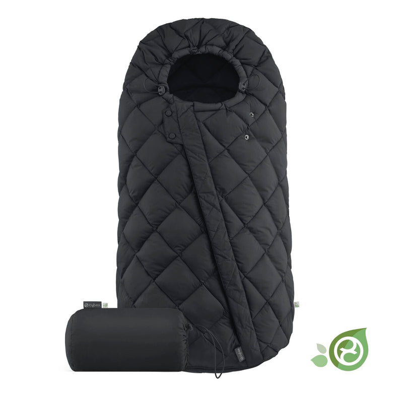Fussack in Schwarz für Kinderwagen von Cybex.