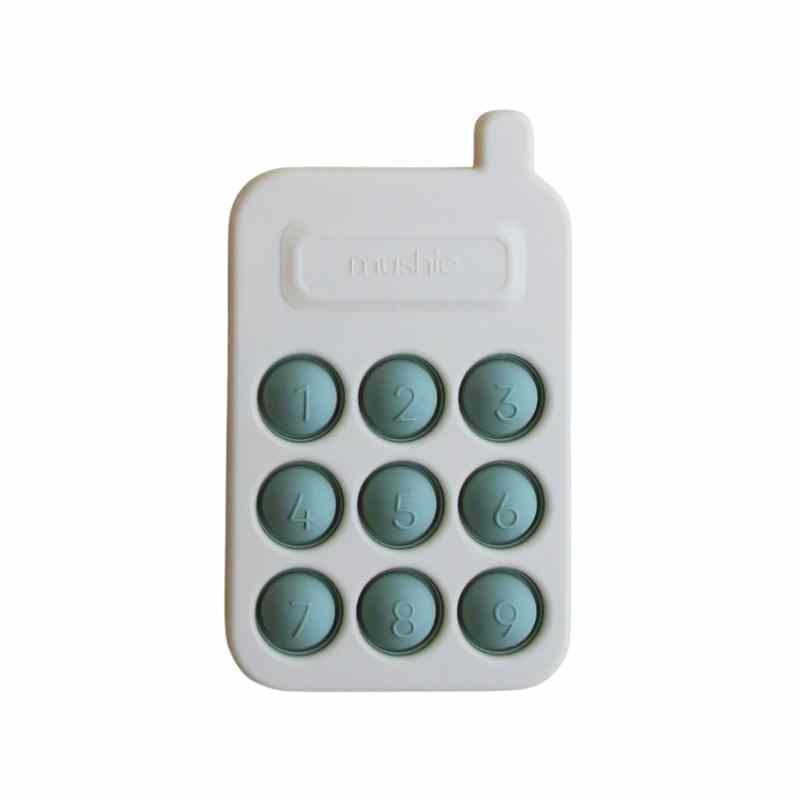 Mushie  Silikon 'Pop it' Telefon  Cambridge Blue - Online MY SNOWFLAKE