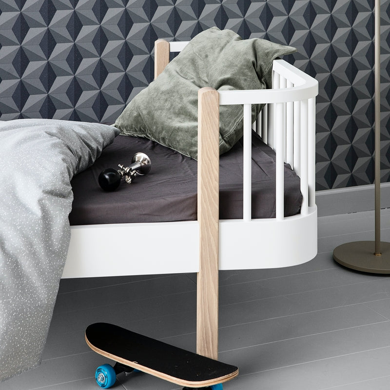 Oliver Furniture  Umbauset Wood Etagenbetten zum Einzelbett  Weiss/Eiche - Online MY SNOWFLAKE