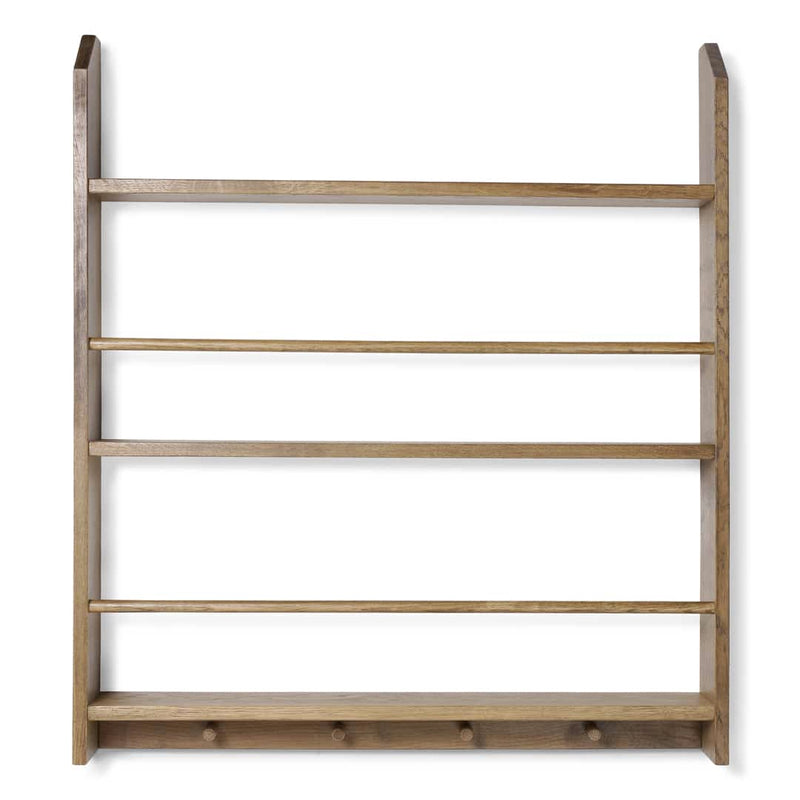 Kas Kopenhagen 'Eli' Wandregal mit Haken 90 x 80 cm Smoked Oak - Online MY SNOWFLAKE