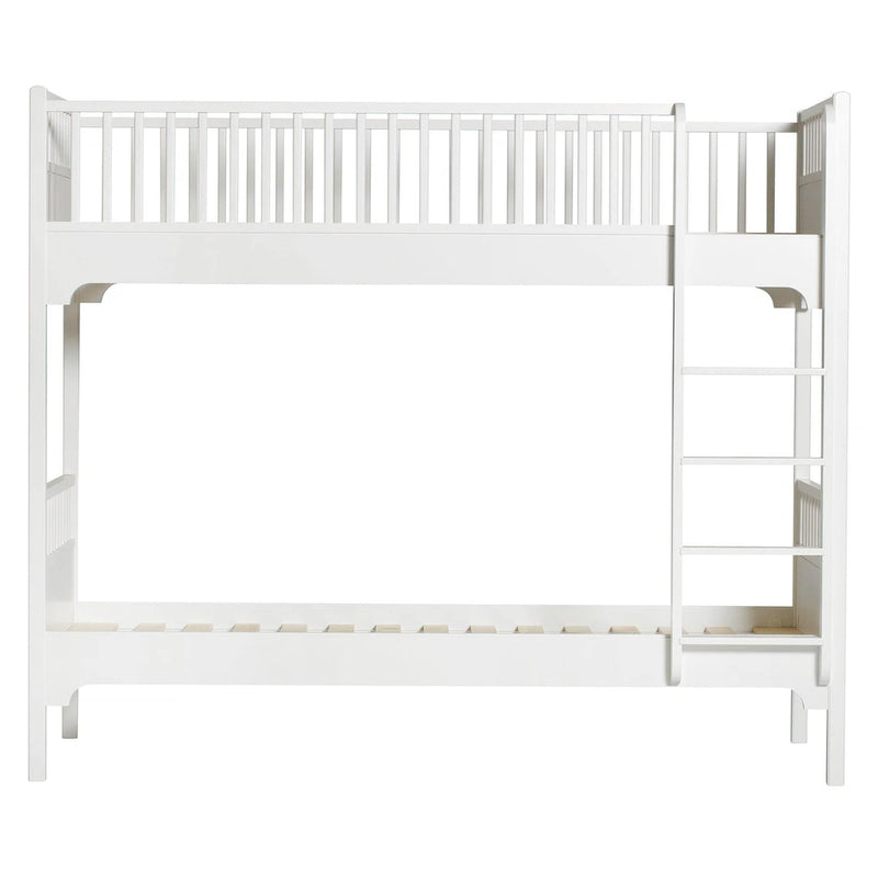 Oliver Furniture  Seaside Classic Etagenbett 90 x 200 cm m. gerader Leiter  Weiss - Online MY SNOWFLAKE