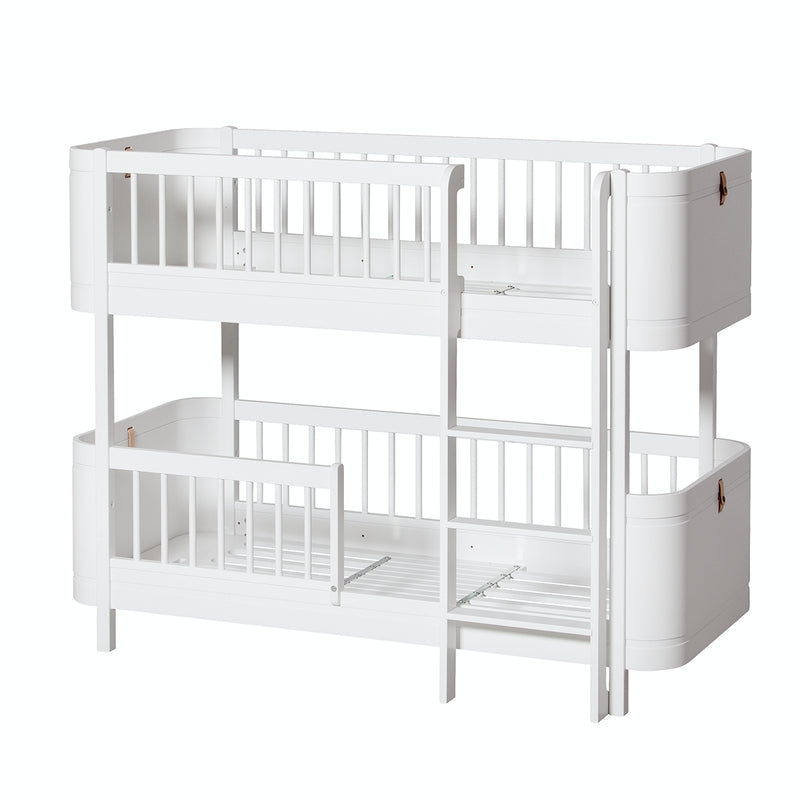 Oliver Furniture Conversion kit Wood Mini+ 2 junior beds to mid-high bunk bed White