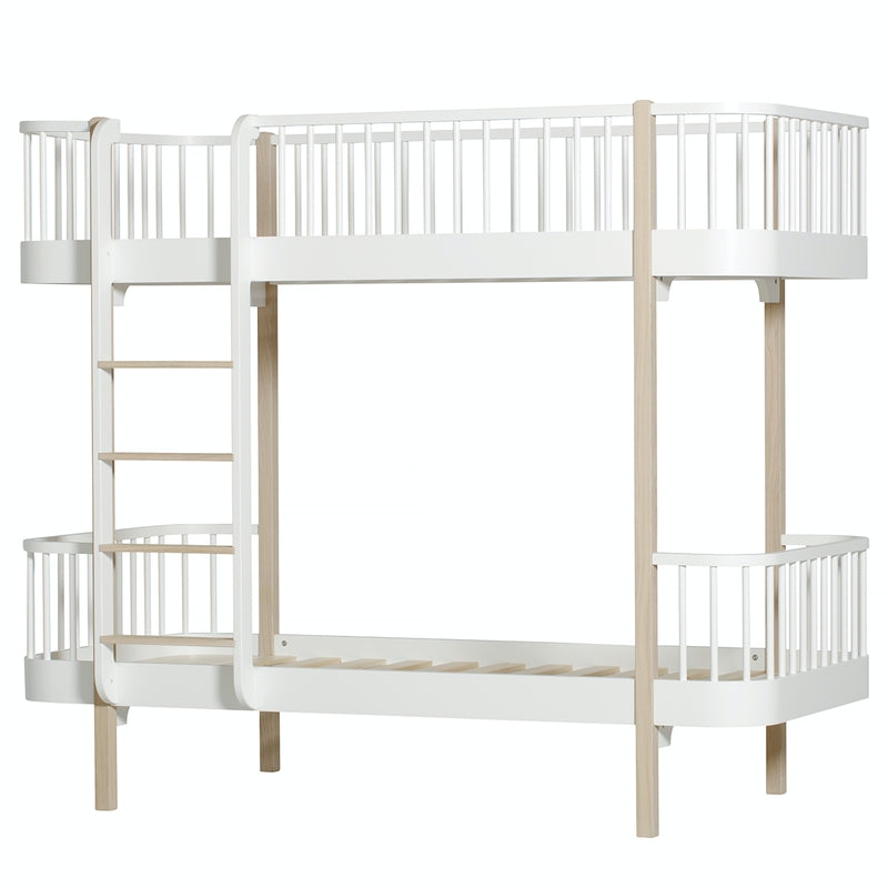 Oliver Furniture Kit de transformation Wood 2 canapés-lits en lit superposé Blanc/Chêne