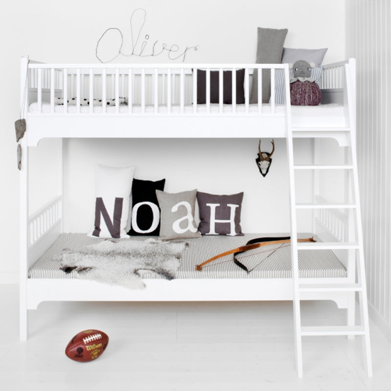 Oliver Furniture Kit de conversion Seaside Classic lit semi-haut en lit superposé 90x200cm Blanc