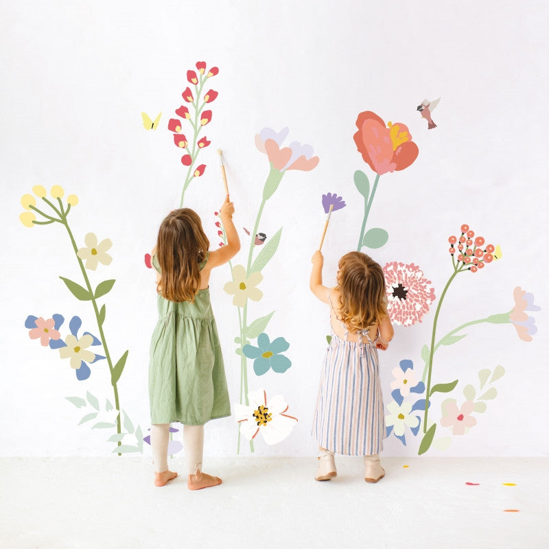 MIMI`lou  Wandsticker Big 'FELDBLUMEN'  Bunt - Online MY SNOWFLAKE