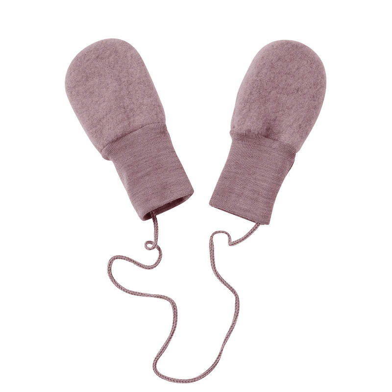 Engel  Baby Wollfleece Fäustlinge  Rosenholz Melange