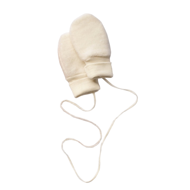 Engel Baby Wool Fleece Mittens Natural