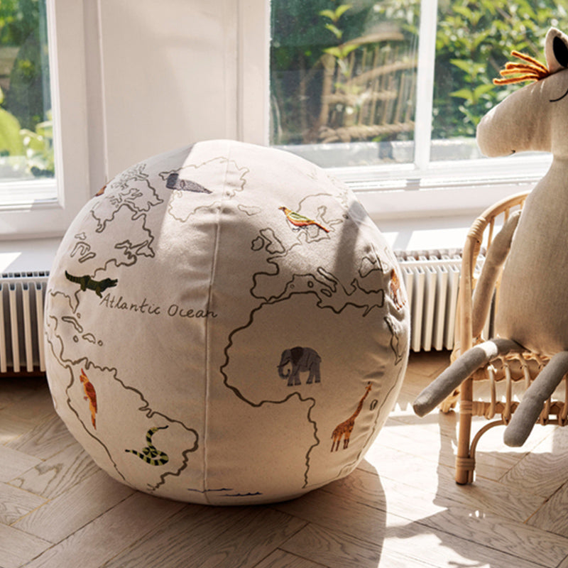 Ferm Living  Sitzkissen 'The World'  Off-White - Online MY SNOWFLAKE
