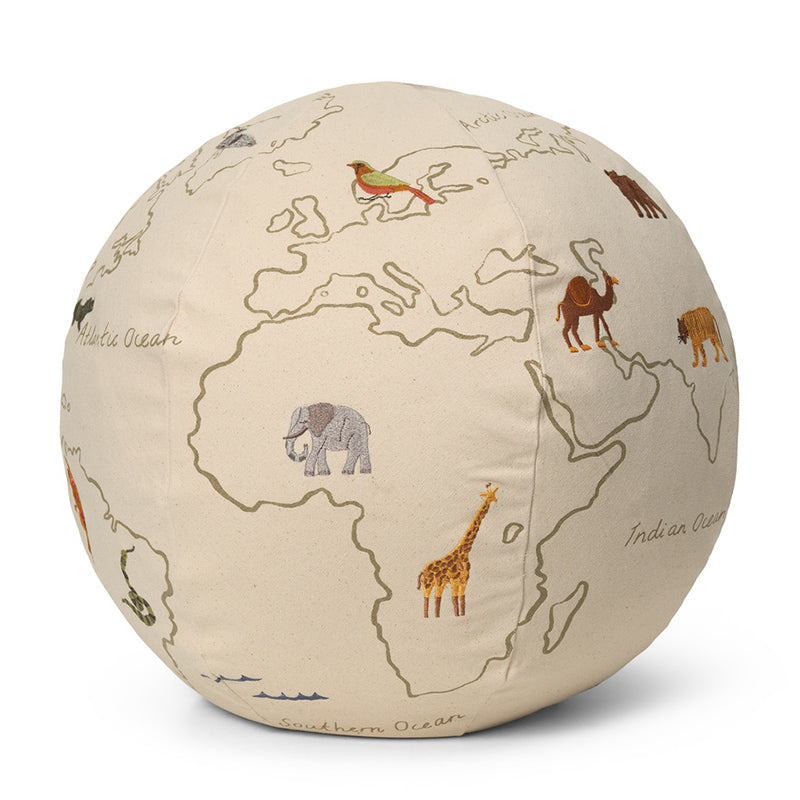 Ferm Living  Sitzkissen 'The World'  Off-White - Online MY SNOWFLAKE