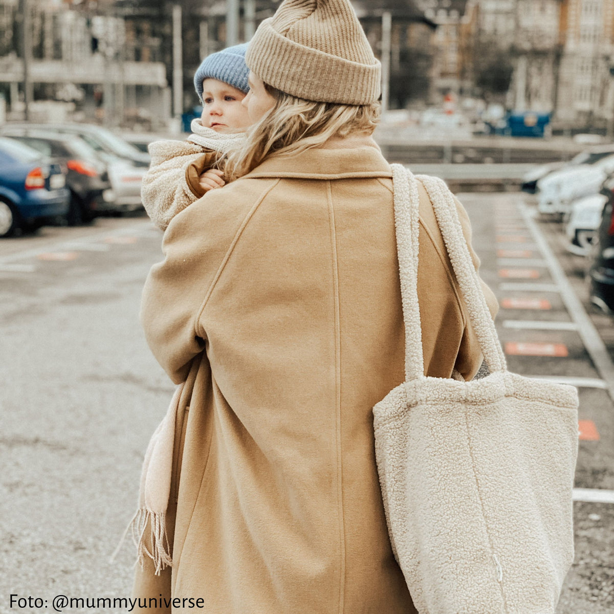 Studio Noos  Tragetasche Teddy 'Mom Bag'  Ecru - Online MY SNOWFLAKE
