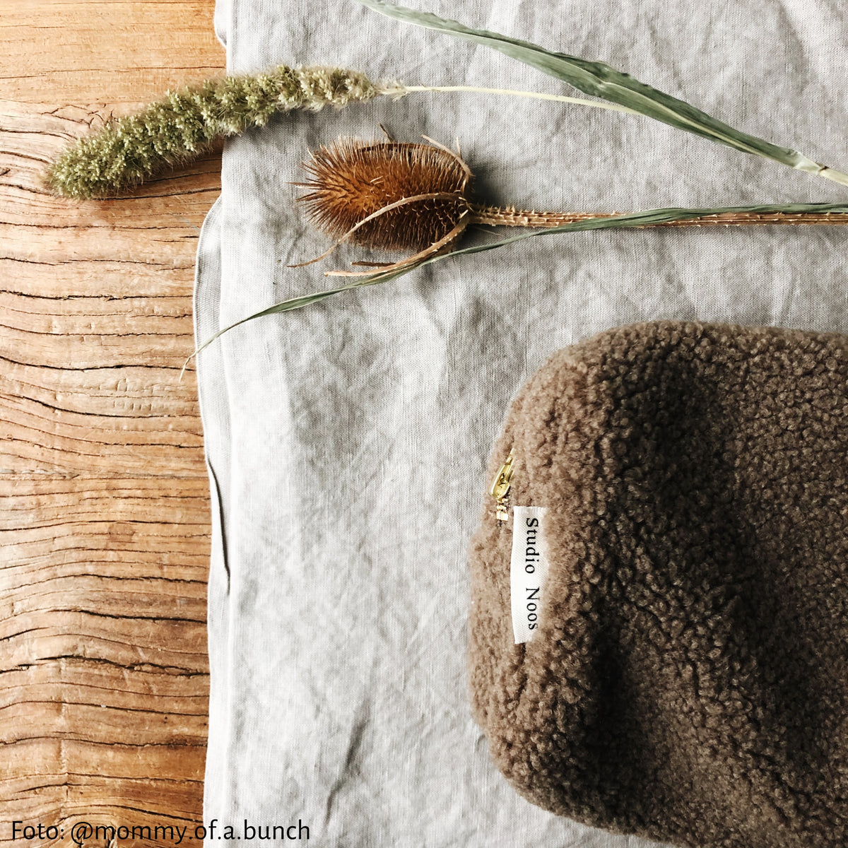 Studio Noos  Necessaire Teddy 'Pouch'  Brown - Online MY SNOWFLAKE
