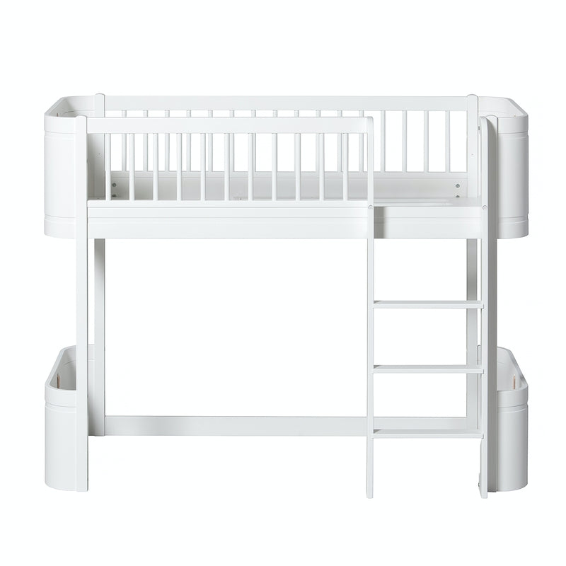Oliver Furniture  Umbauset Wood  Mini+ Juniorbett zum halbhohen Hochbett  Weiss - Online MY SNOWFLAKE