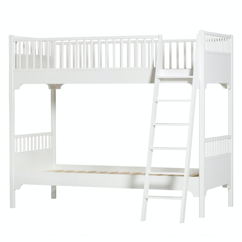 Oliver Furniture Conversion Kit Seaside Single Bed to Bunk Bed with Slanted Ladder White