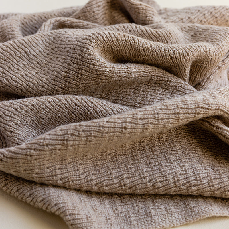 Hvid  Babydecke Dora  Sand - Online MY SNOWFLAKE