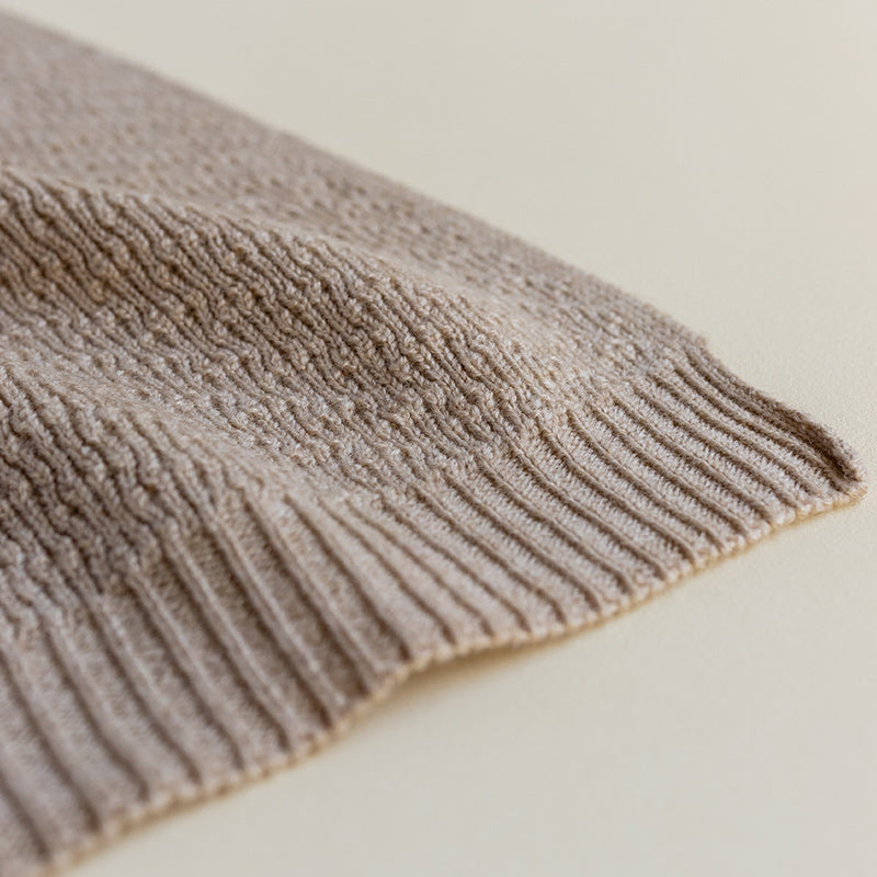 Hvid  Babydecke Dora  Sand - Online MY SNOWFLAKE