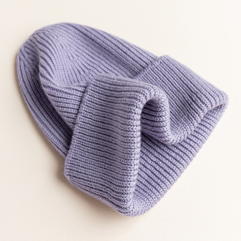 Hvid Bonnet Enfant Fonzie Lilas