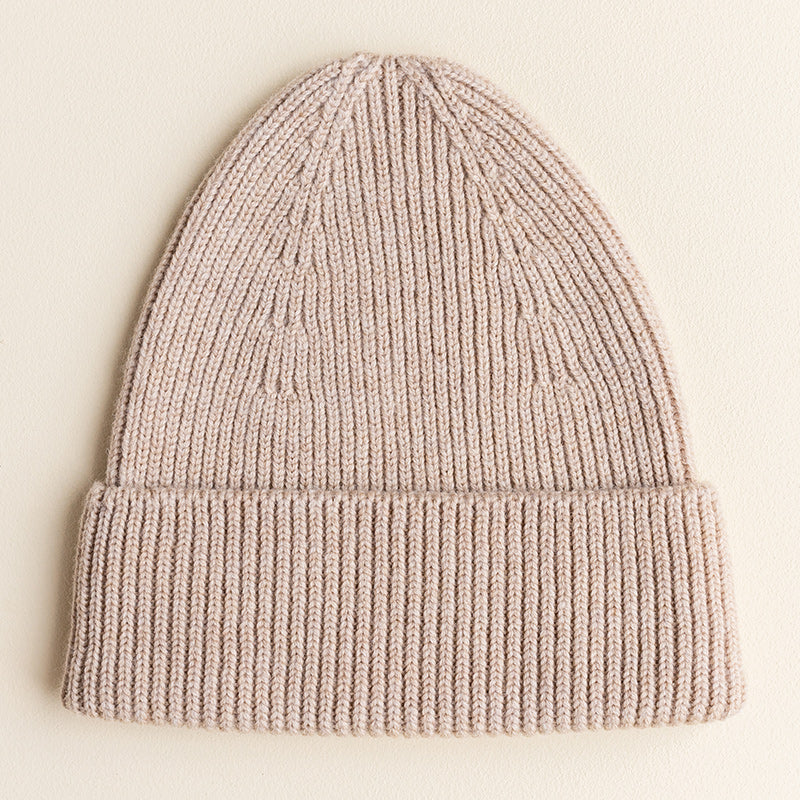 Hvid  Beanie Fonzie für Erwachsene Sand - Online MY SNOWFLAKE