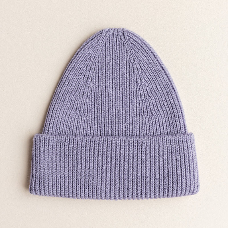 Hvid Bonnet Enfant Fonzie Lilas