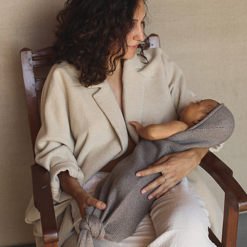 Hvid  Strick Cocoon  Otter - Online MY SNOWFLAKE