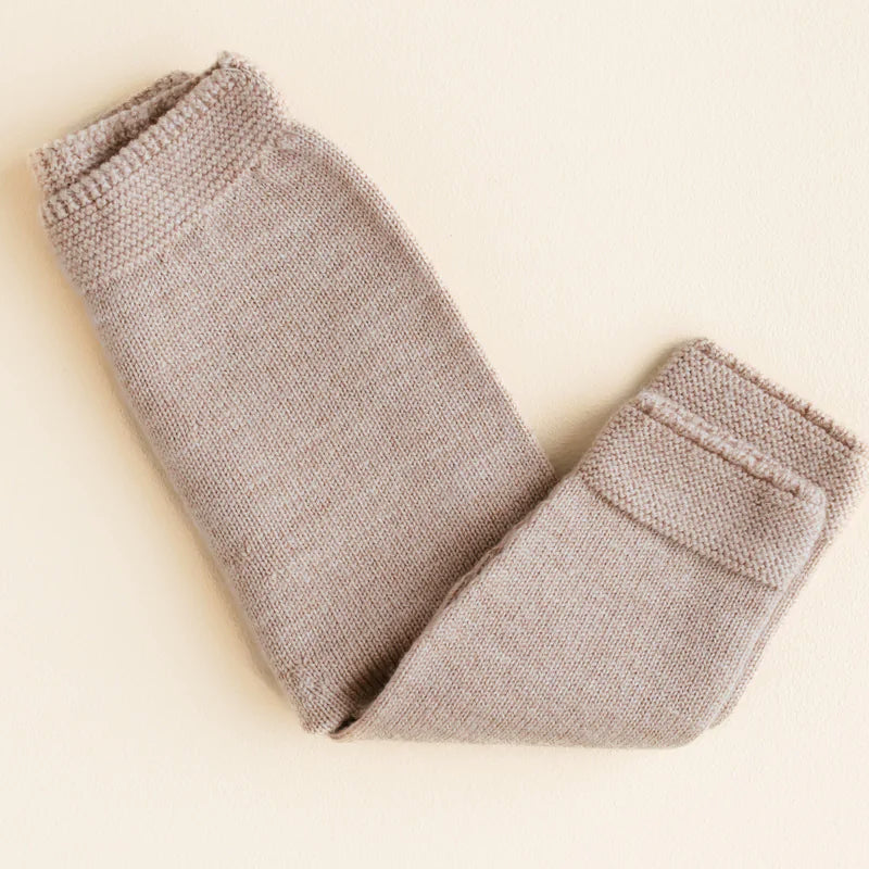 Hvid  Baby Strickhose 'Guido'  Sand - Online MY SNOWFLAKE