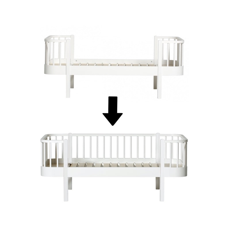 Oliver Furniture  Umbauset Wood Juniorbett zum Junior Bettsofa  Weiss