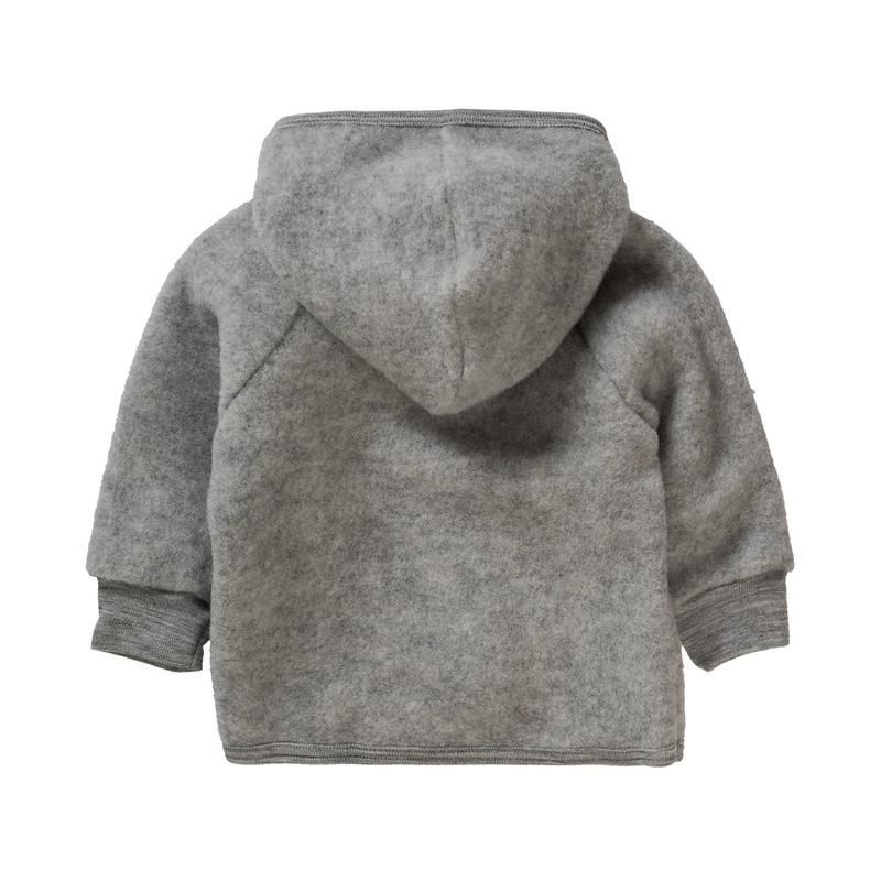Engel  Wollfleece Kapuzenjacke  Hellgrau Melange - Online MY SNOWFLAKE