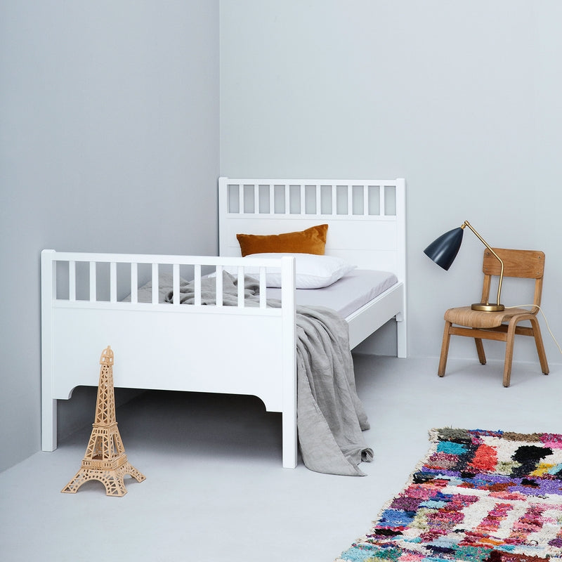 Oliver Furniture Kit de transformation Seaside Lit superposé en un lit simple et 1 canapé-lit Blanc