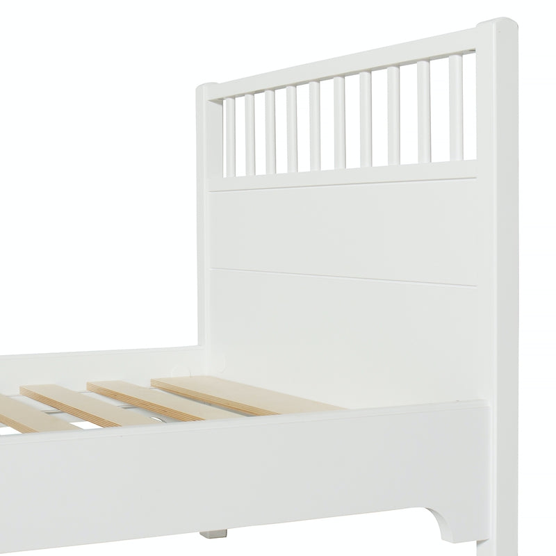 Oliver Furniture  Umbauset Seaside Classic Junior Halbhohes Hochbett zum Einzelbett 90x200cm  Weiss