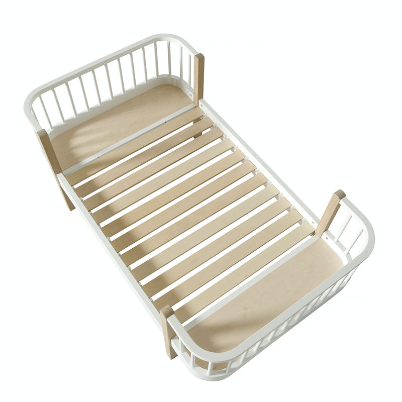 Oliver Furniture  Umbauset Wood Einzelbett zum Bettsofa  Weiss/Eiche