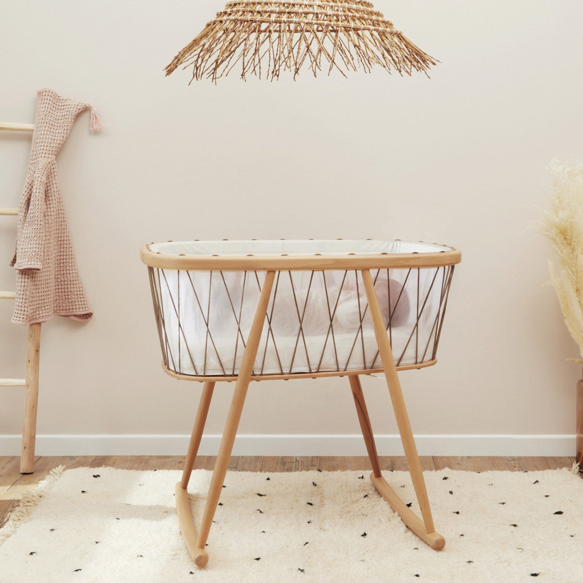 Charlie Crane  Babywiege Kumi  Mesh/Hazelnut - Online MY SNOWFLAKE