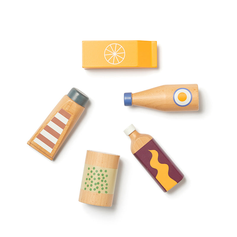 Kids Concept  Spielflaschen und -Dosen 5-er Set  Multi