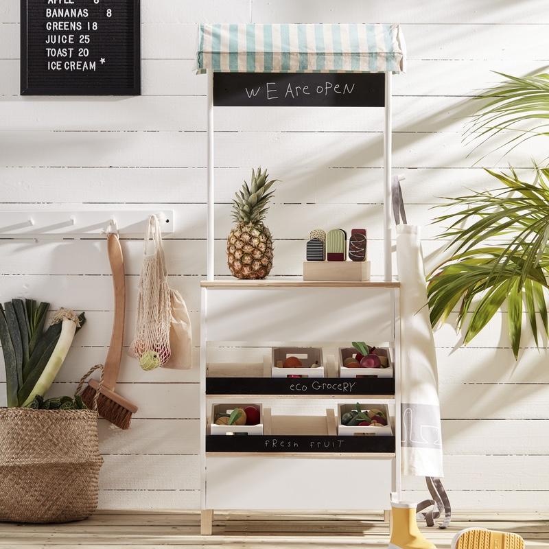 Kids Concept  Marktstand Bistro  Weiss/Natur - Online MY SNOWFLAKE