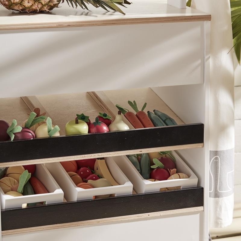 Kids Concept  Marktstand Bistro  Weiss/Natur - Online MY SNOWFLAKE