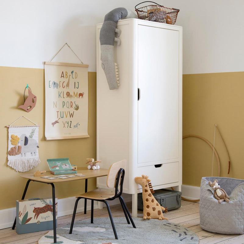 Sebra  Kleiderschrank 1-türig  Classic White - Online MY SNOWFLAKE