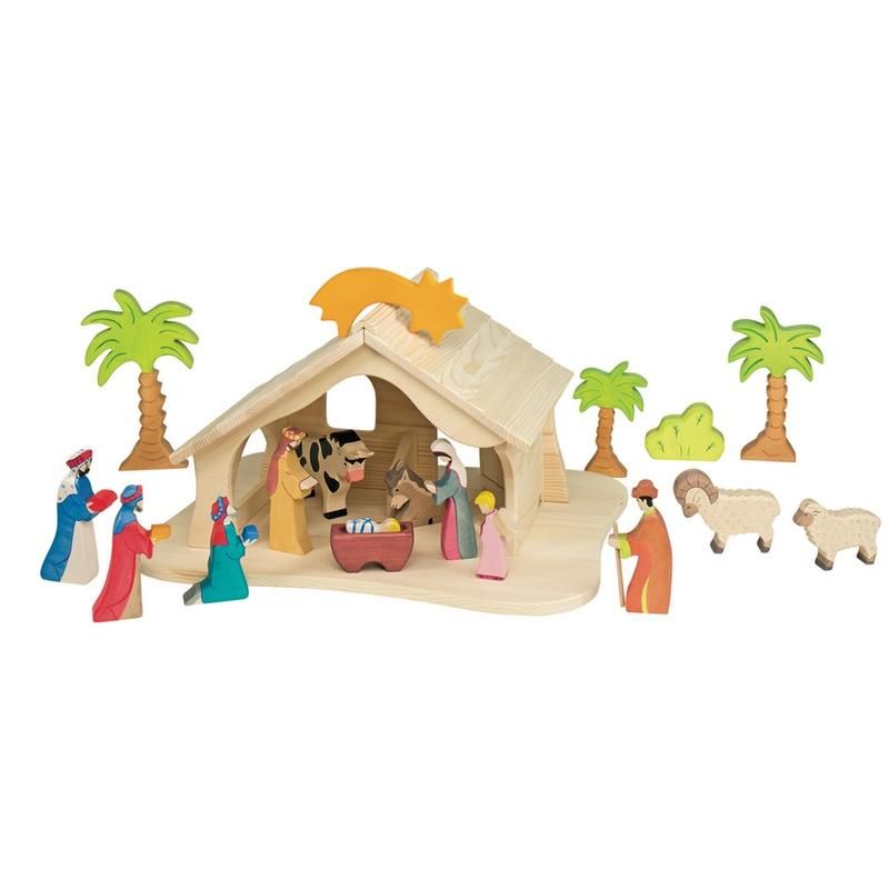 Holztiger <br/> Krippenfigur Maria Holz <br/> Farbig,Spielsachen, Holztiger - SNOWFLAKE kindermöbel concept store