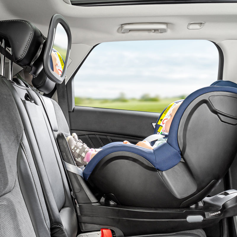 Reer  Baby View LED inkl. Fernbedienung  Auto-Sicherheitsspiegel mit Licht Schwarz - Online MY SNOWFLAKE