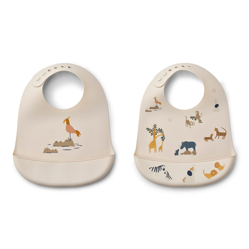 Liewood  Silikon Lätzchen 2er Pack 'Tilda'  All Together Sandy - Online MY SNOWFLAKE
