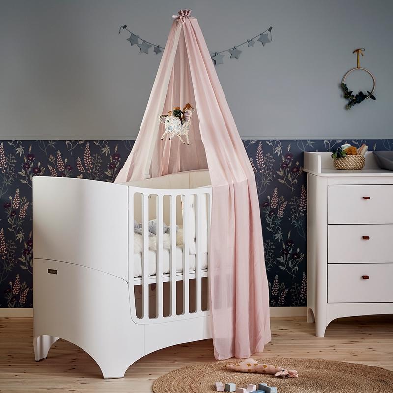 Leander Classic Ciel de lit pour lit bébé Blanc