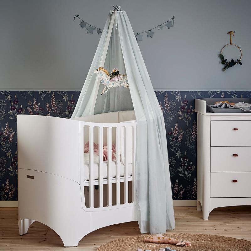 Leander Classic Ciel de lit pour lit bébé Blanc