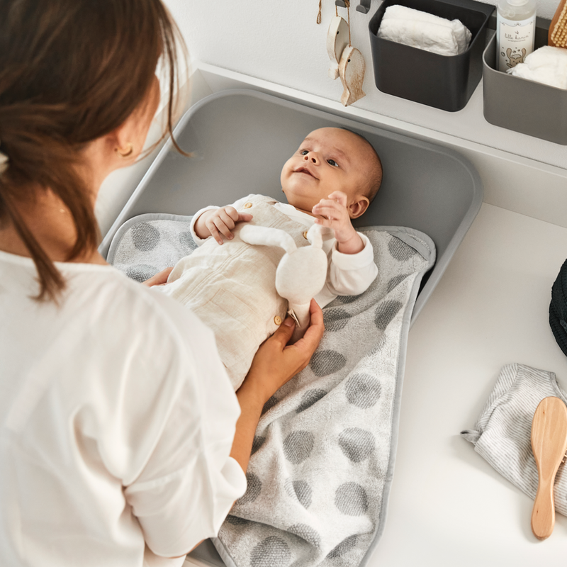 Leander Matty  Wickelkissen  Pearl Grey