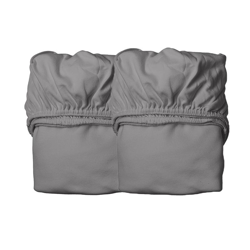 Leander  Fixleintuch Bio-Baumwolle 2er-Pack Juniorbett 70x 140 cm  Cool grey - Online MY SNOWFLAKE