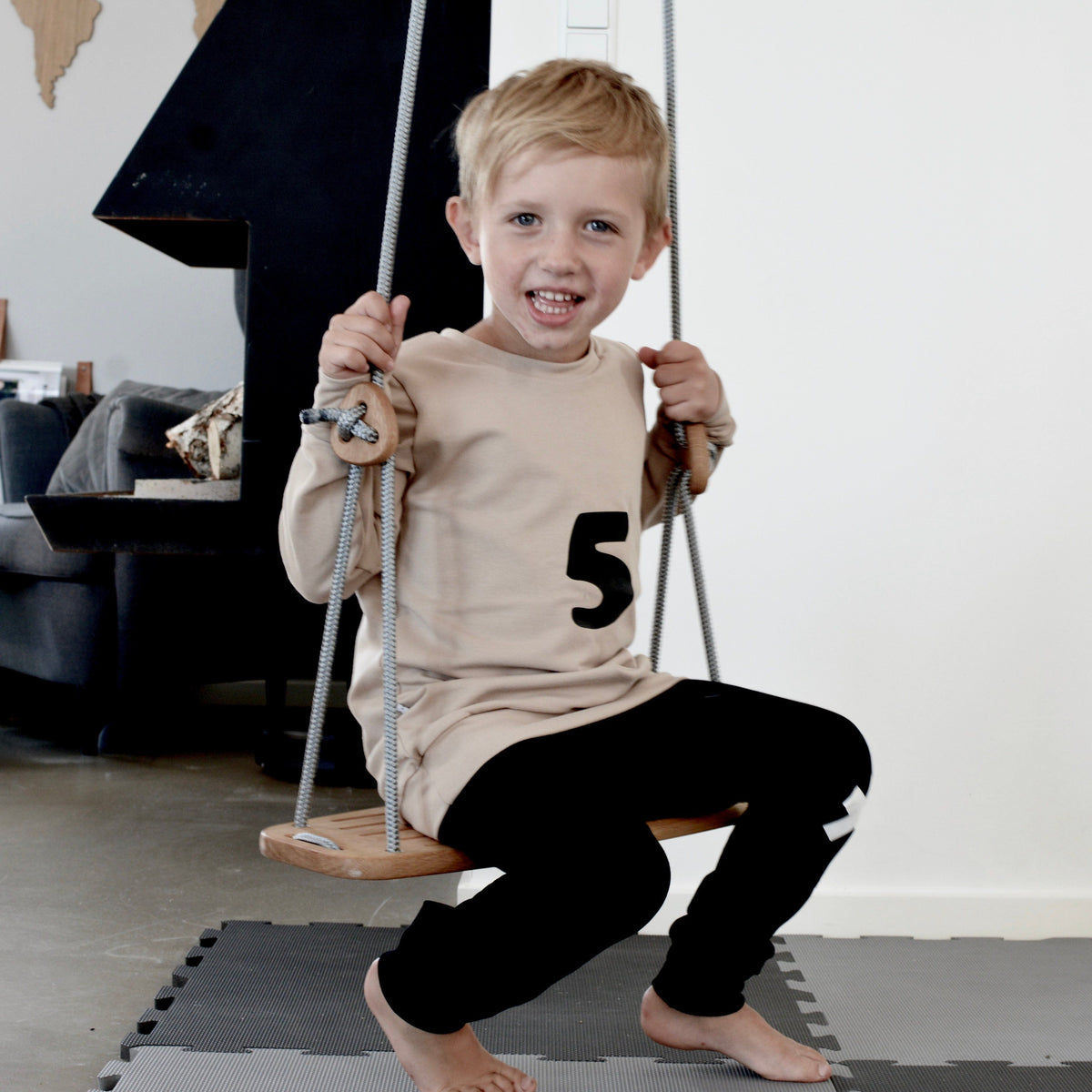 Lillagunga  Kinderschaukel 'Classic'   Eiche/Grau - Online MY SNOWFLAKE