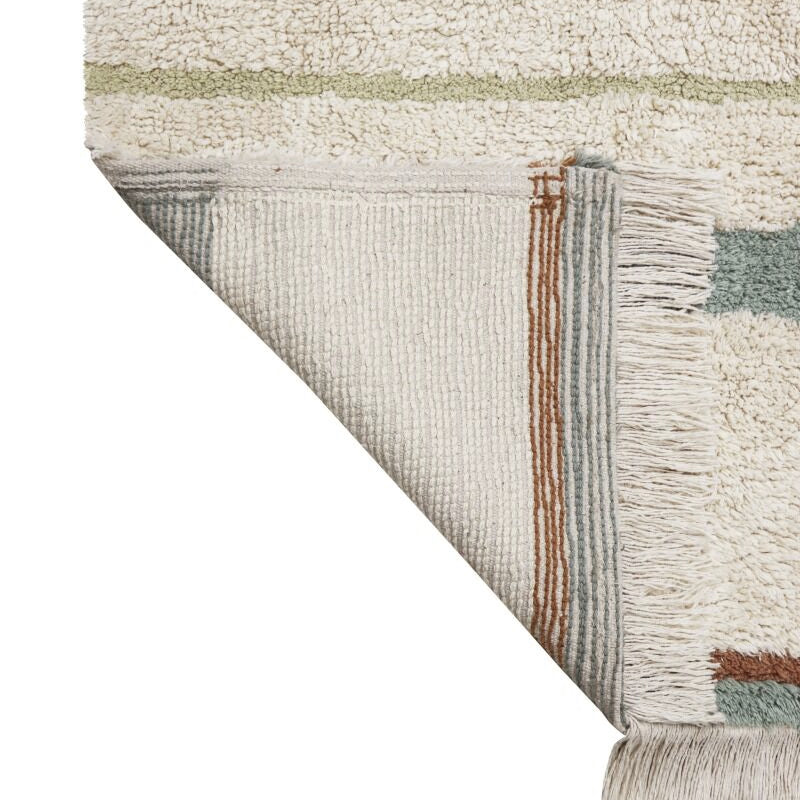 Lorena Canals Tapis en coton Lanes Vintage Blue
