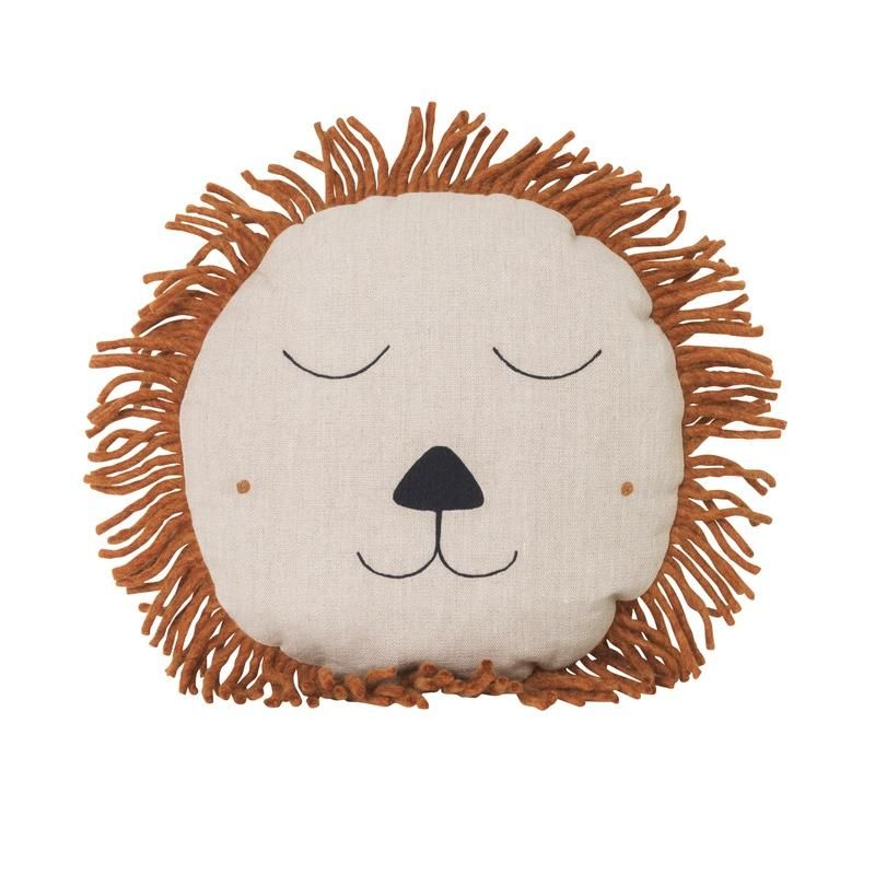 Ferm Living  Safari Kissen Löwe  Natural - Online MY SNOWFLAKE
