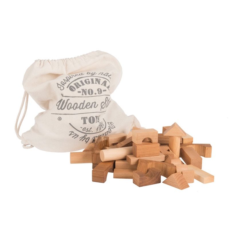 Wooden Story <br/> 100 Holzklötze im Sack <br/> Natur,Holzspielzeug, Wooden Story - SNOWFLAKE kindermöbel concept store