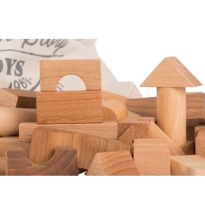 Wooden Story <br/> 100 Holzklötze im Sack <br/> Natur,Holzspielzeug, Wooden Story - SNOWFLAKE kindermöbel concept store