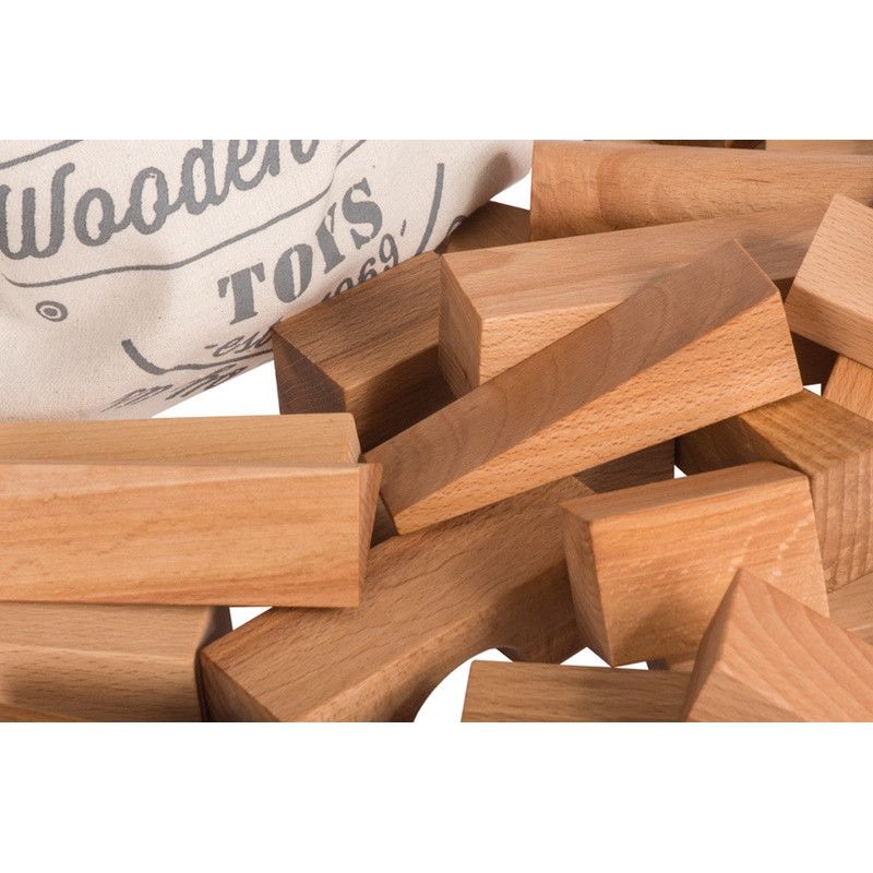 Wooden Story <br/> 50 XL Holzklötze im Sack <br/> Natur,Holzspielzeug, Wooden Story - SNOWFLAKE kindermöbel concept store