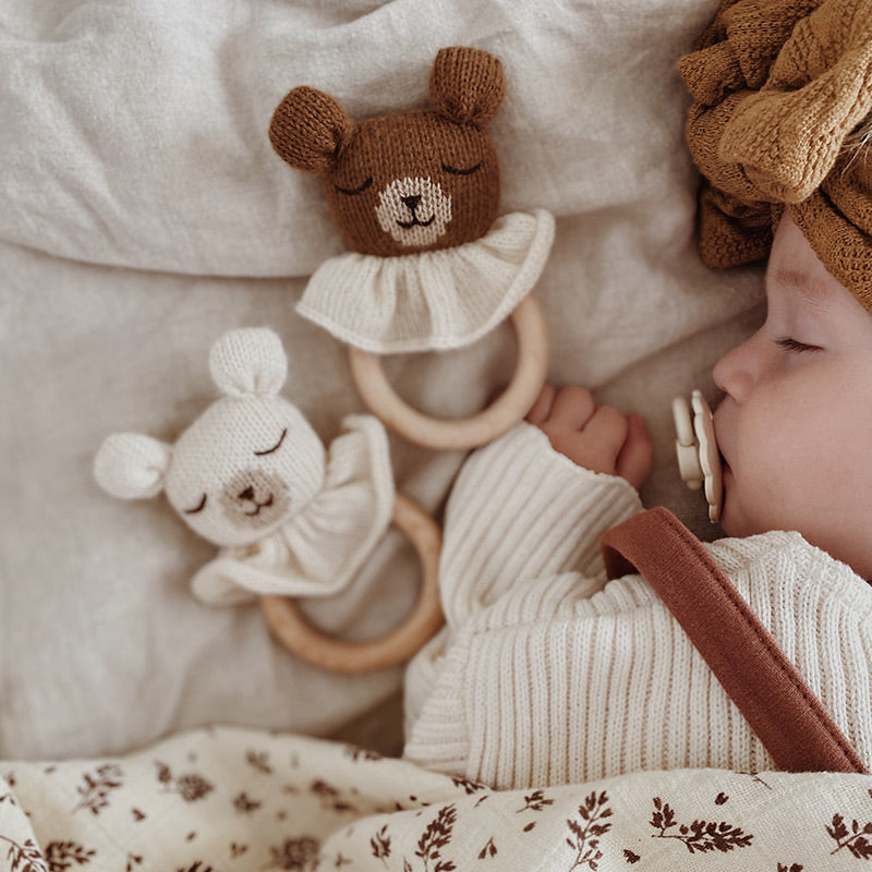 Main Sauvage  Baby Beissring 'Teddy' Nut - Online MY SNOWFLAKE